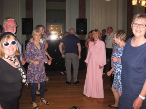 Dancers in sixties dresses