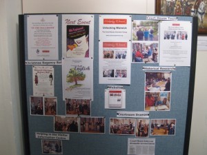 Unlocking Warwick's display board is in the Information Centre for a couple of weeks